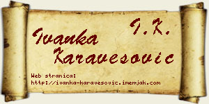 Ivanka Karavesović vizit kartica